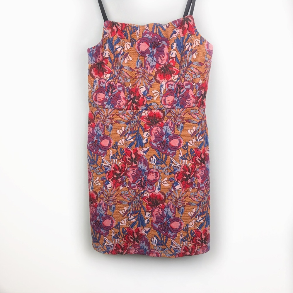 UO Audrey Floral Embroidery Slip Dress